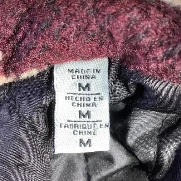Levis Mens Wool Blend Sherpa Quilted Depot Jacket Black Wool Blend Size M NWT - Picture 7 of 16